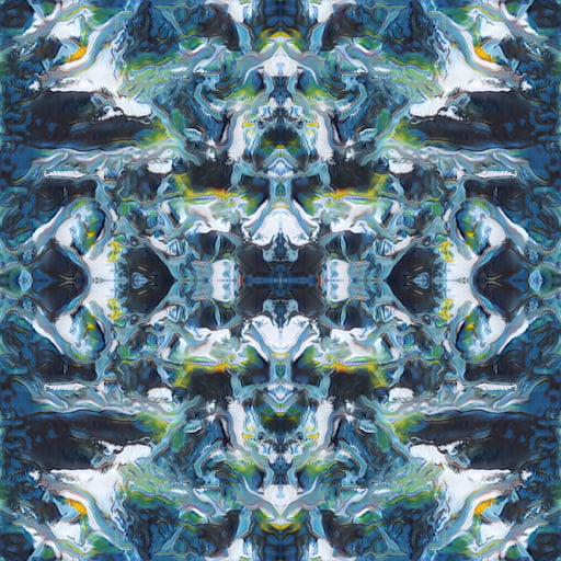A composition saved from AutolumeGallery, primarily blues and greens.